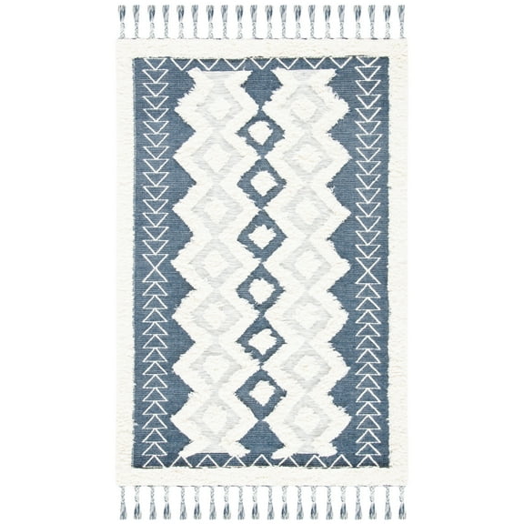 SAFAVIEH Natura NAT679A Handwoven Ivory / Blue Rug