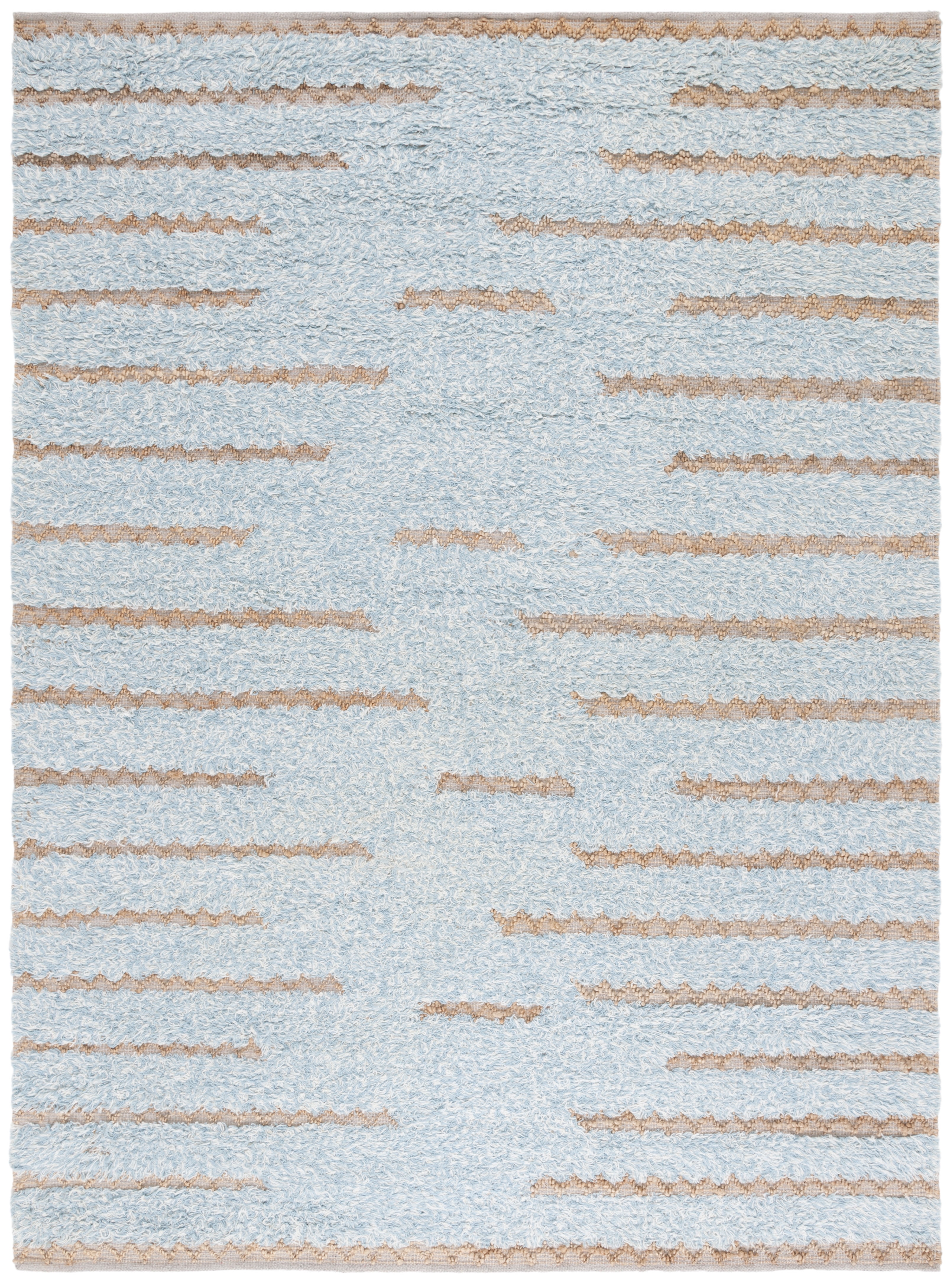 SAFAVIEH Natura Natasa Abstract Area Rug, Blue/Natural, 8' x 10'