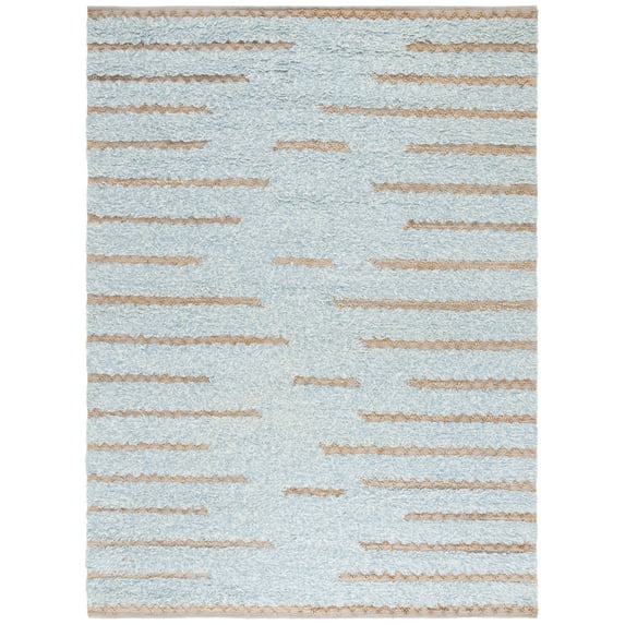 SAFAVIEH Natura Natasa Abstract Area Rug, Blue/Natural, 8' x 10'