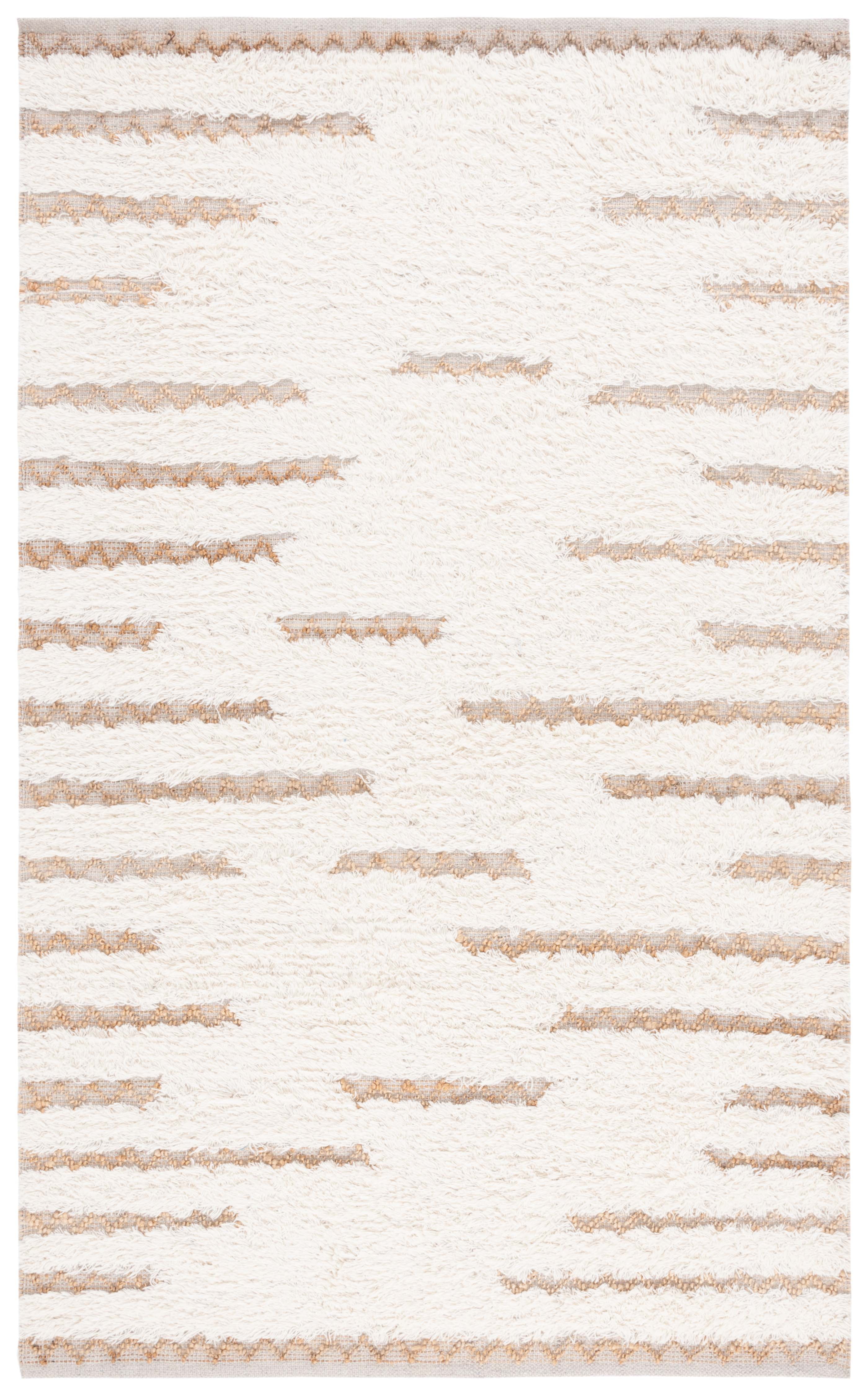 SAFAVIEH Natura Natasa Abstract Area Rug, Ivory/Natural, 5' x 8'