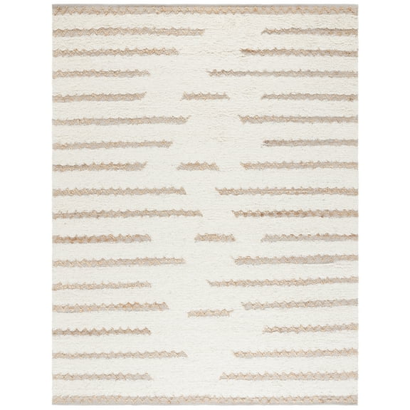 SAFAVIEH Natura Natasa Abstract Area Rug, Ivory/Natural, 8' x 10'