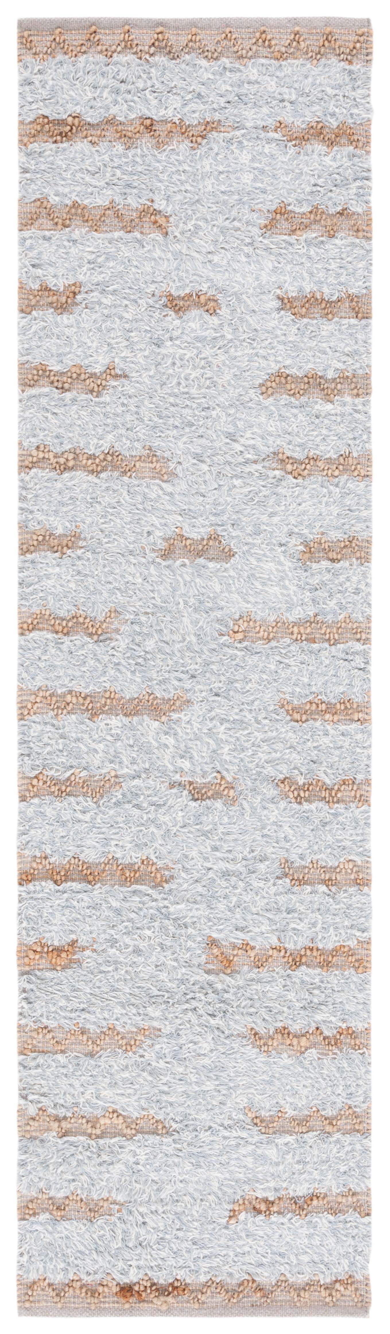 SAFAVIEH Natura Natasa Abstract Runner Rug, Grey/Natural, 2'3" x 8'