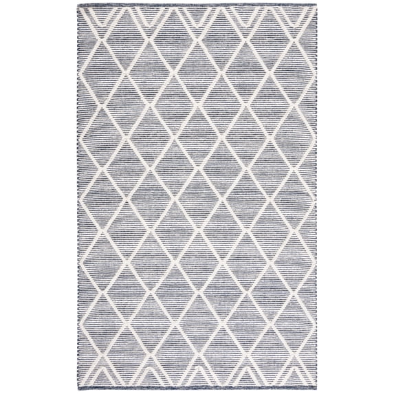 SAFAVIEH Natura Natasha Geometric Area Rug, Navy/Ivory, 4' x 6'