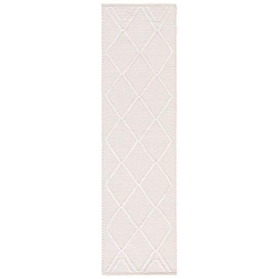 SAFAVIEH Natura Natasha Geometric Runner Rug, Ivory, 2'3" x 8'