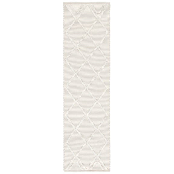 SAFAVIEH Natura Natasha Geometric Runner Rug, Ivory, 2'3" x 8'