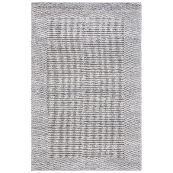 SAFAVIEH Natura Novilla Bordered Area Rug, Gray, 3' x 5'