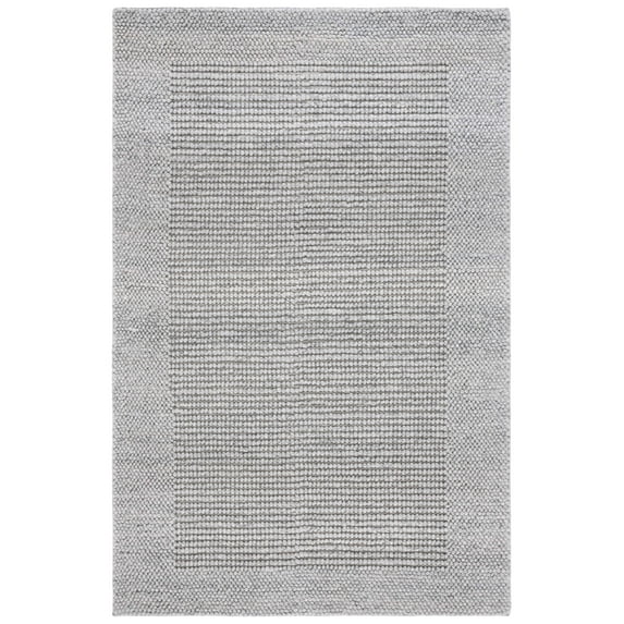 SAFAVIEH Natura Novilla Bordered Area Rug, Gray, 6' x 9'