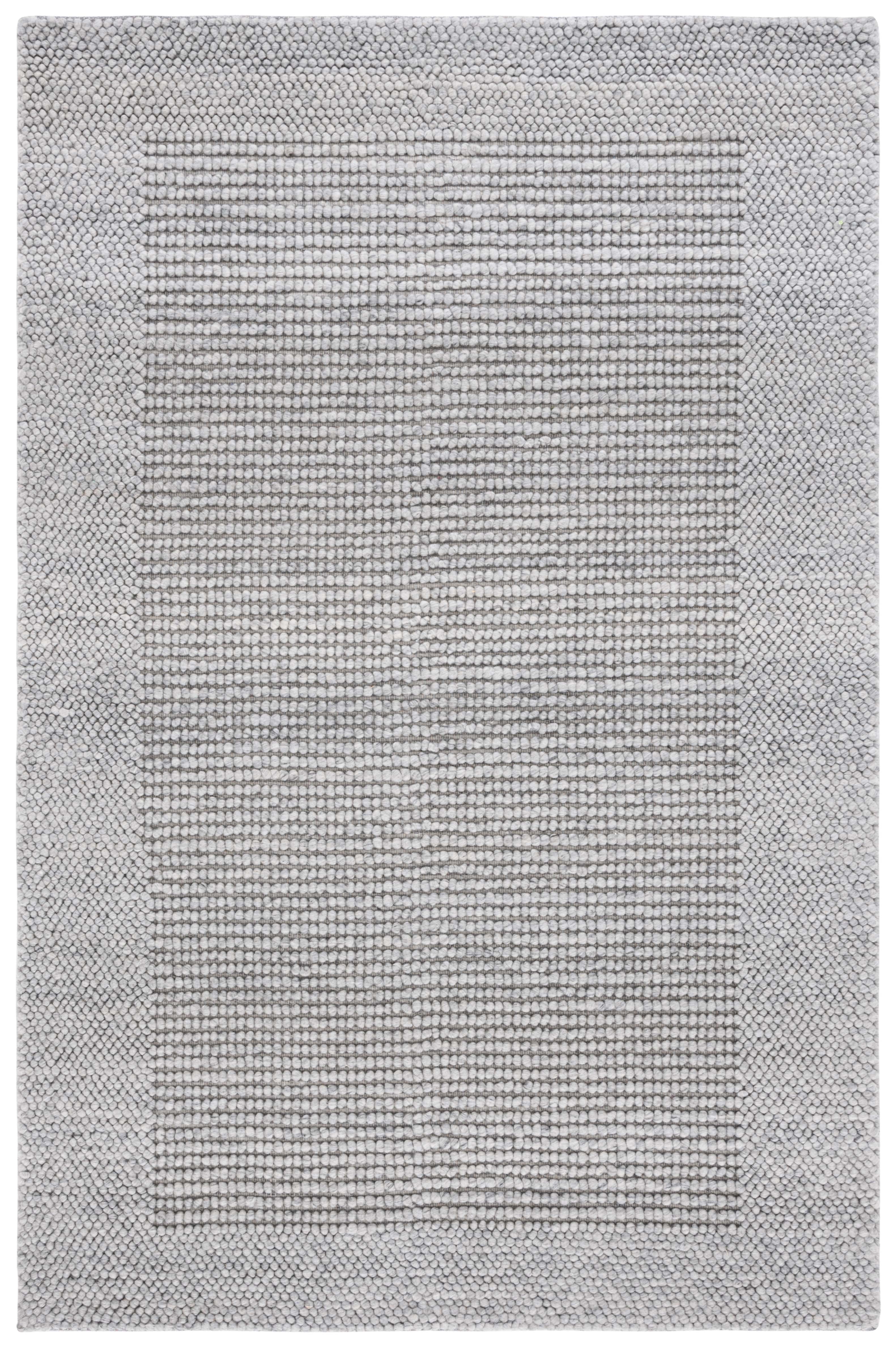 SAFAVIEH Natura Novilla Bordered Area Rug, Grey, 9' x 12'