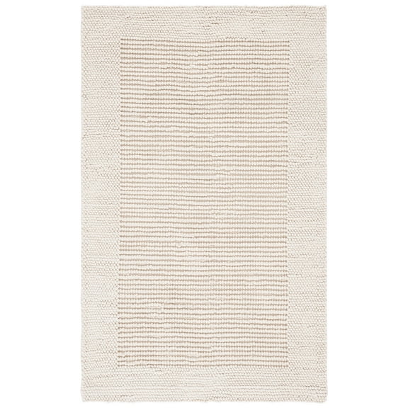 SAFAVIEH Natura Novilla Bordered Area Rug, Ivory, 2' x 3'