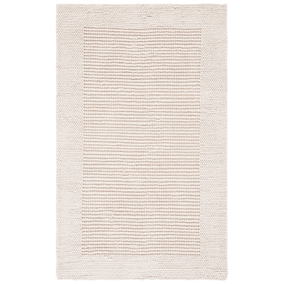 SAFAVIEH Natura Novilla Bordered Area Rug, Ivory, 3' x 5'