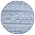 thumbnail image 1 of SAFAVIEH Natura Ognena Geometric Polyester Area Rug, Blue/Grey, 6' x 6' Round, 1 of 8