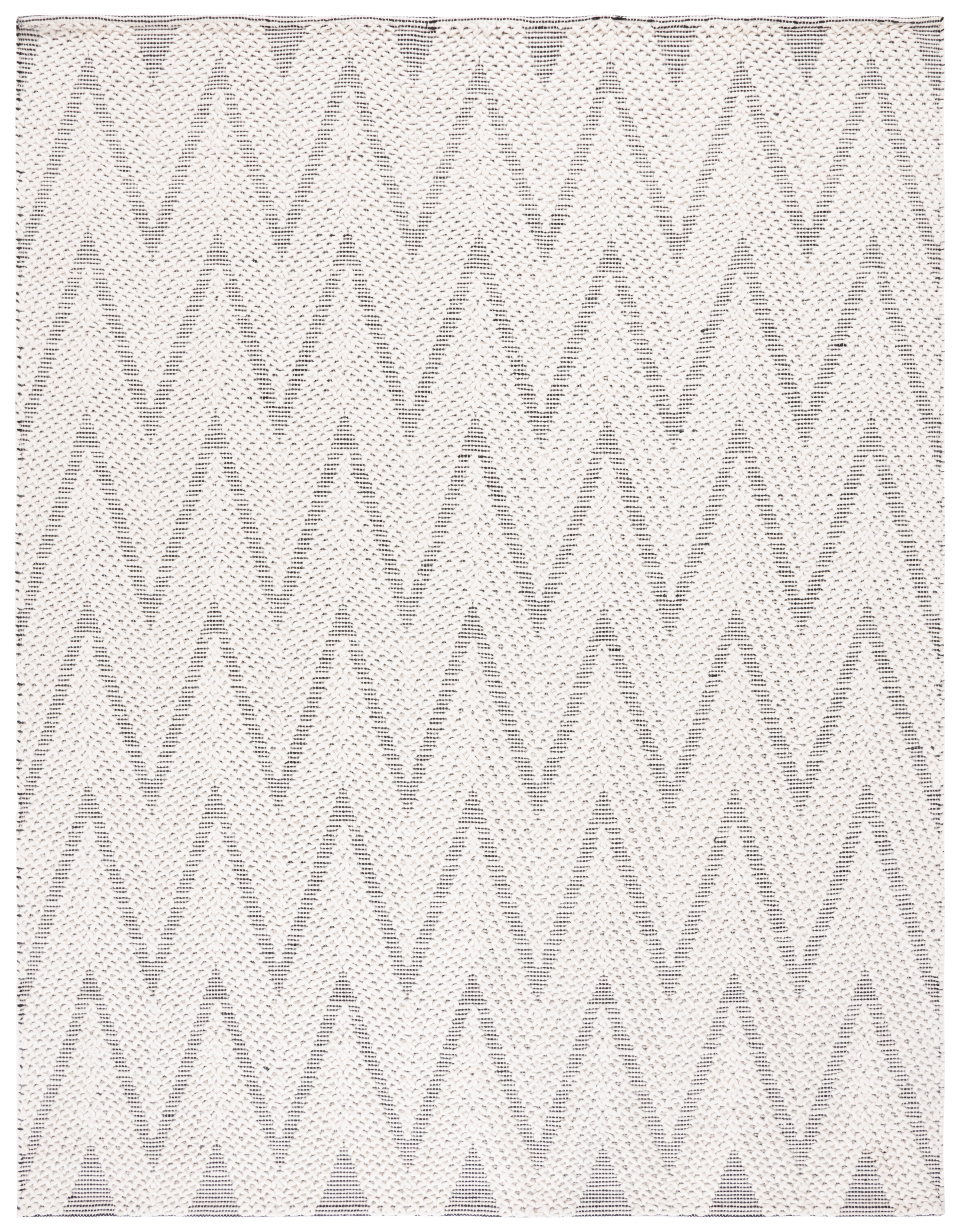 SAFAVIEH Natura Paula Zig-Zag Area Rug, Ivory/Black, 8' x 10'