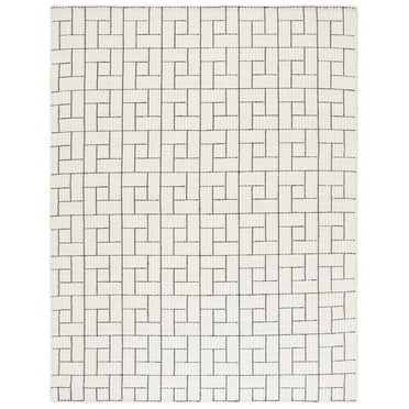 SAFAVIEH Natura Philander Geometric Area Rug, Ivory/Black, 8' x 10'