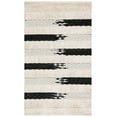 thumbnail image 1 of SAFAVIEH Natura Proinsias Striped Cotton Area Rug, Ivory/Black, 4' x 6', 1 of 5