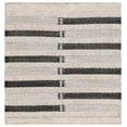 thumbnail image 1 of SAFAVIEH Natura Proinsias Striped Cotton Area Rug, Ivory/Black, 6' x 6' Square, 1 of 10