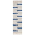 thumbnail image 1 of SAFAVIEH Natura Proinsias Striped Cotton Runner Rug, Beige/Navy, 2'3" x 8', 1 of 8