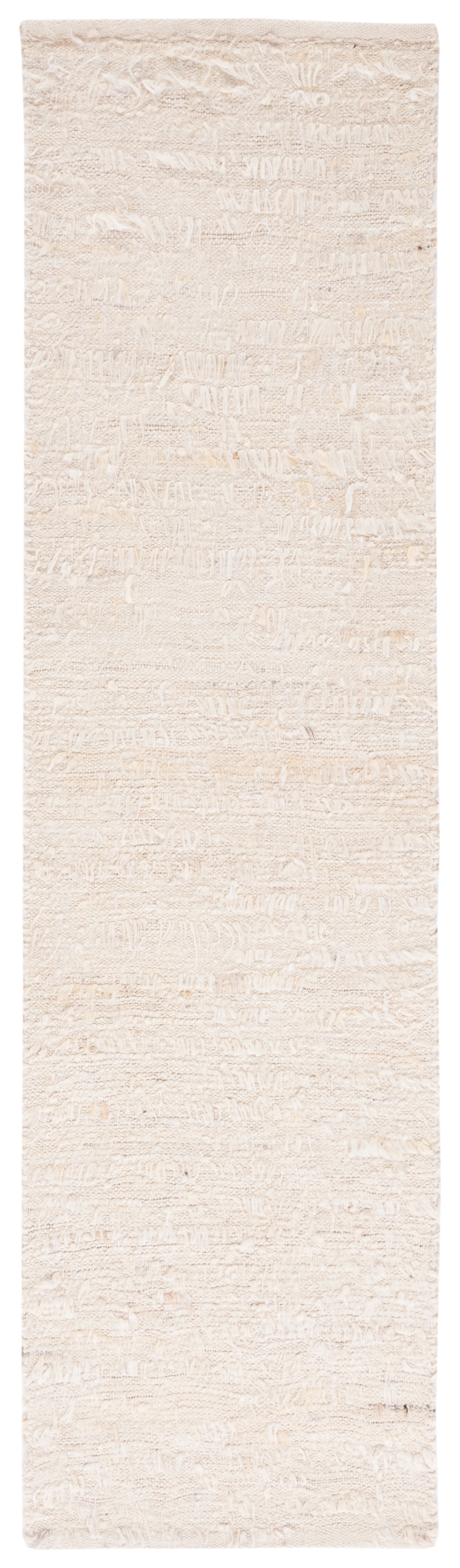 SAFAVIEH Natura Qiana Distressed Runner Rug, Ivory, 2'3" x 8'