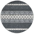 thumbnail image 1 of SAFAVIEH Natura Rebecca Southwestern Area Rug, Charcoal/Ivory, 6' x 6' Round, 1 of 8
