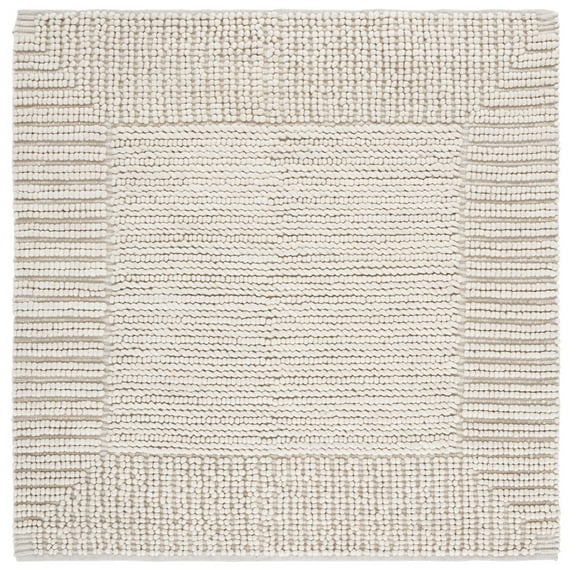 SAFAVIEH Natura Robena Bordered Area Rug, Beige, 6' x 6' Square