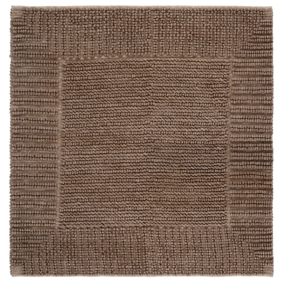 SAFAVIEH Natura Robena Bordered Area Rug, Brown, 6' x 6' Square