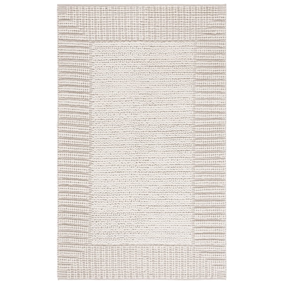 SAFAVIEH Natura Robena Bordered Area Rug, Ivory, 6' x 9'