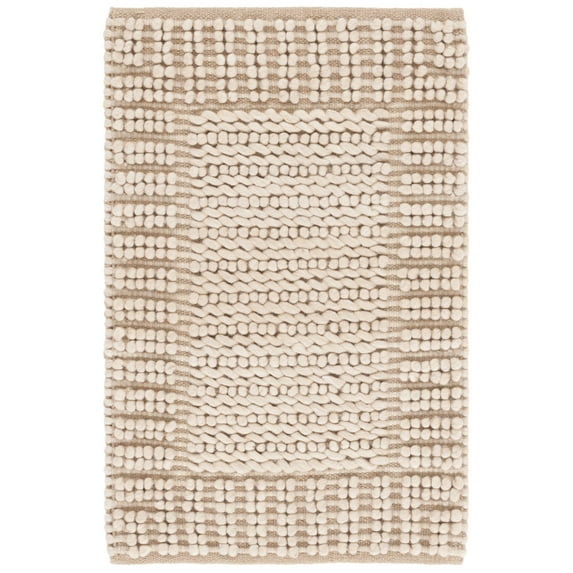 SAFAVIEH Natura Robena Bordered Area Rug, Taupe, 3' x 5'