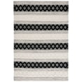 thumbnail image 1 of SAFAVIEH Natura Ronni Geometric Striped Area Rug, Ivory/Black, 3' x 5', 1 of 8