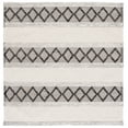 thumbnail image 1 of SAFAVIEH Natura Ronni Geometric Striped Area Rug, Ivory/Black, 6' x 6' Square, 1 of 8