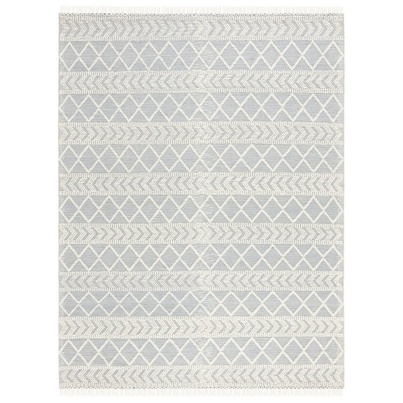 SAFAVIEH Natura Roxanne Geometric Area Rug, Blue/Ivory, 8' x 10'