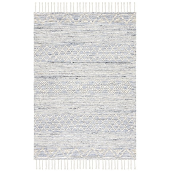 SAFAVIEH Natura Roza Southwestern Area Rug, Ivory/Blue, 5' x 8'