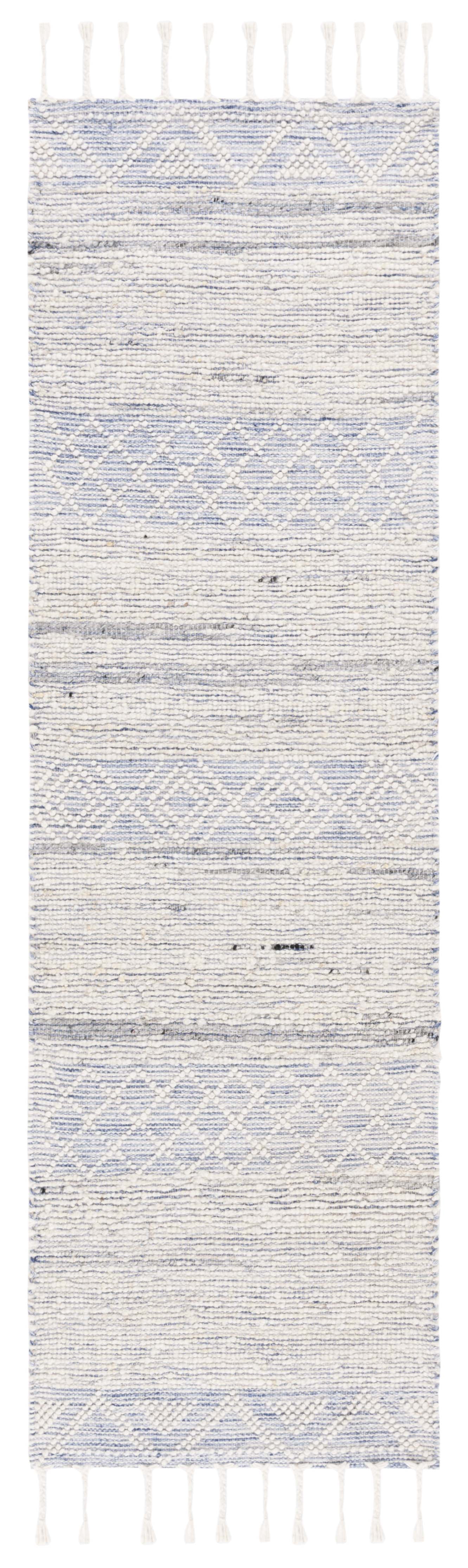SAFAVIEH Natura Roza Southwestern Runner Rug, Ivory/Blue, 2'3" x 8'