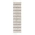 thumbnail image 1 of SAFAVIEH Natura Russell Geometric Striped Runner Rug, Ivory/Charcoal, 2'3" x 9', 1 of 8