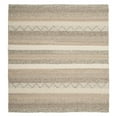 thumbnail image 1 of SAFAVIEH Natura Rylan Braided Striped Wool Area Rug, Beige, 6' x 6' Square, 1 of 3