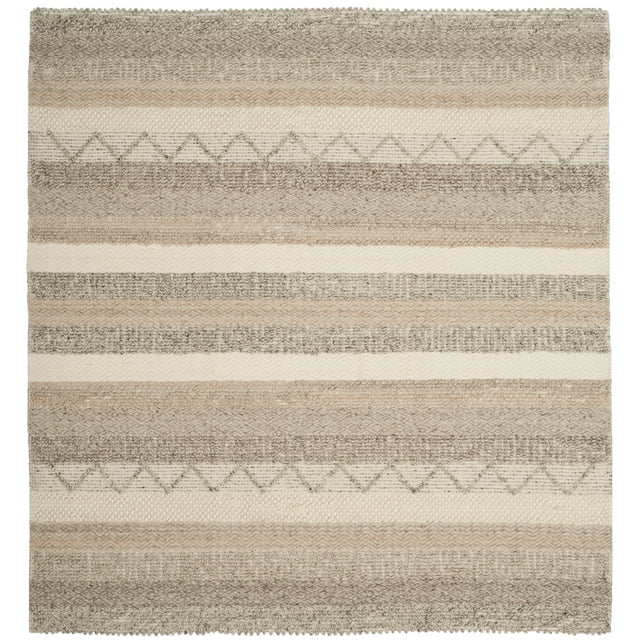 SAFAVIEH Natura Rylan Geometric Area Rug, Beige, 5' x 5' Square