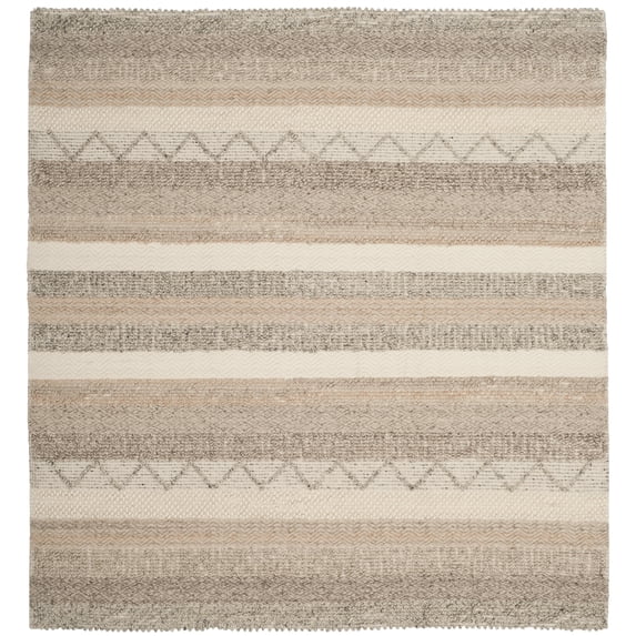 SAFAVIEH Natura Rylan Geometric Area Rug, Beige, 5' x 5' Square