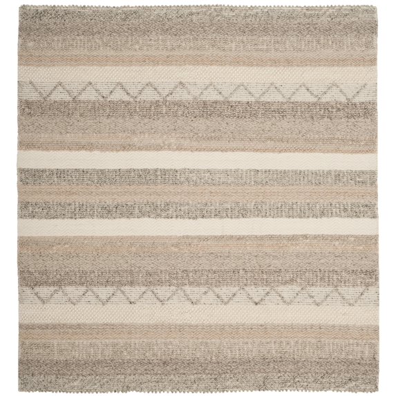 SAFAVIEH Natura Rylan Geometric Area Rug, Beige, 9' x 9' Square