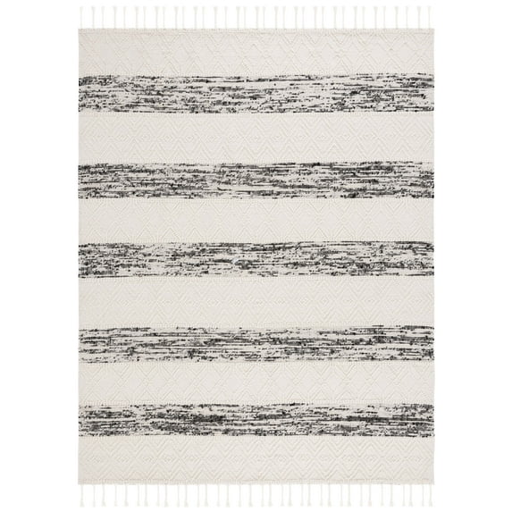 SAFAVIEH Natura Salvador Southwestern Area Rug, Ivory/Black, 8' x 10'