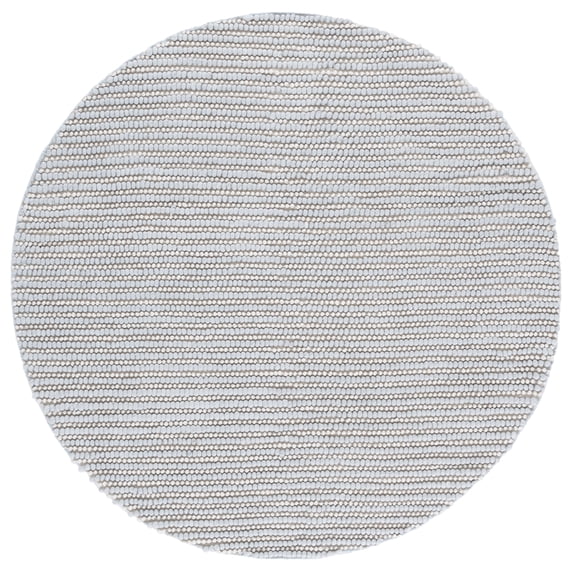 SAFAVIEH Natura Shannon Geometric Area Rug, Light Blue/Ivory, 6' x 6' Round