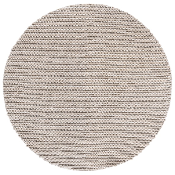 SAFAVIEH Natura Shannon Geometric Area Rug, Taupe/Ivory, 6' x 6' Round