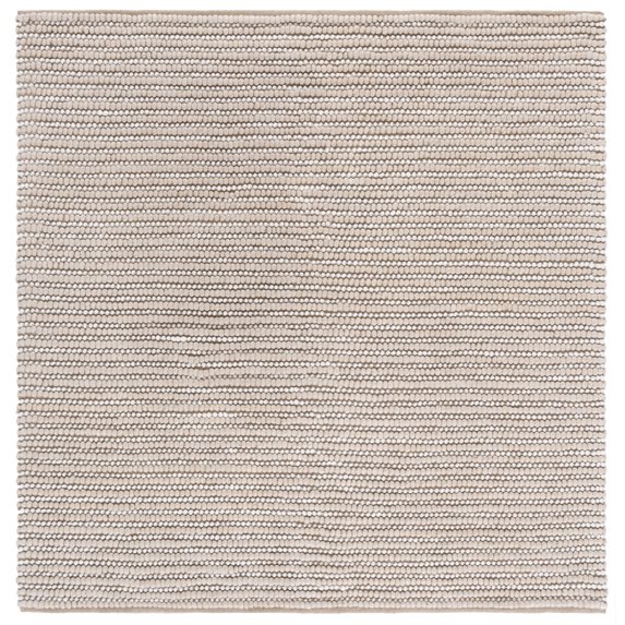 SAFAVIEH Natura Shannon Geometric Area Rug, Taupe/Ivory, 6' x 6' Square