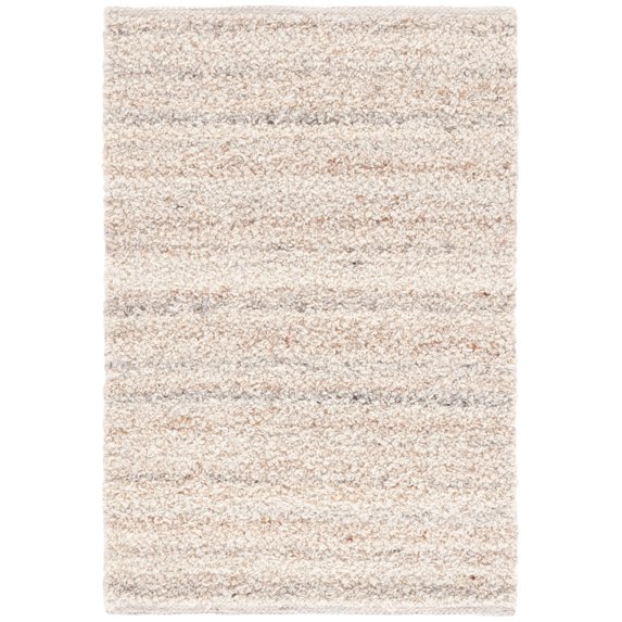 SAFAVIEH Natura Stephanie Distressed Wool Area Rug, Beige, 3' x 5'