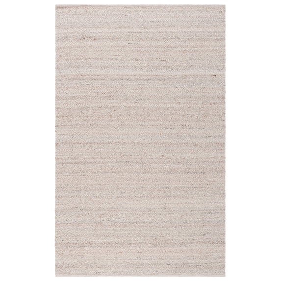 SAFAVIEH Natura Stephanie Distressed Wool Area Rug, Beige, 5' x 8'