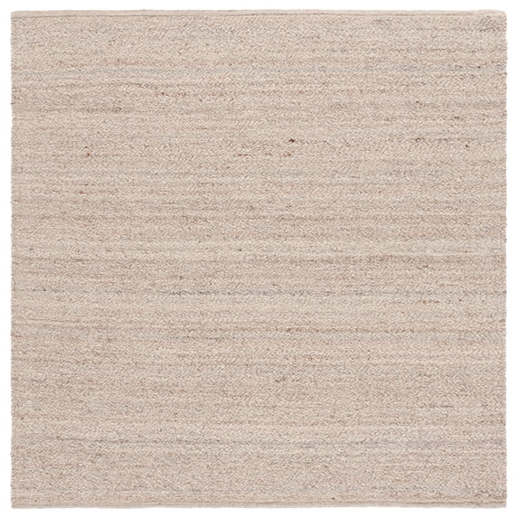 SAFAVIEH Natura Stephanie Distressed Wool Area Rug, Beige, 6' x 6' Square