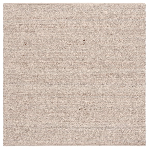 SAFAVIEH Natura Stephanie Distressed Wool Area Rug, Beige, 6' x 6' Square