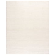 SAFAVIEH Natura Stephanie Distressed Wool Area Rug, Ivory, 8' x 10'