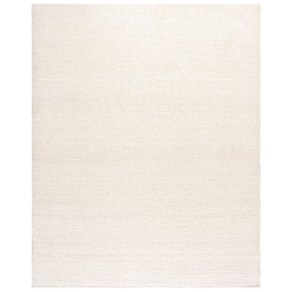 SAFAVIEH Natura Stephanie Distressed Wool Area Rug, Ivory, 8' x 10'