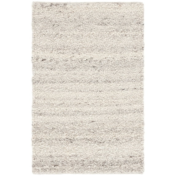 SAFAVIEH Natura Stephanie Distressed Wool Area Rug, Taupe/Gray, 3' x 5'