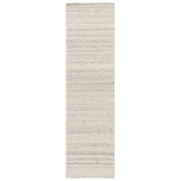 SAFAVIEH Natura Stephanie Distressed Wool Runner Rug, Taupe/Gray, 2'3" x 8'