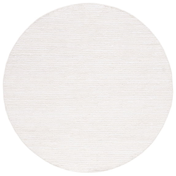 SAFAVIEH Natura Stephen Distressed Area Rug, Ivory/Beige, 6' x 6' Round