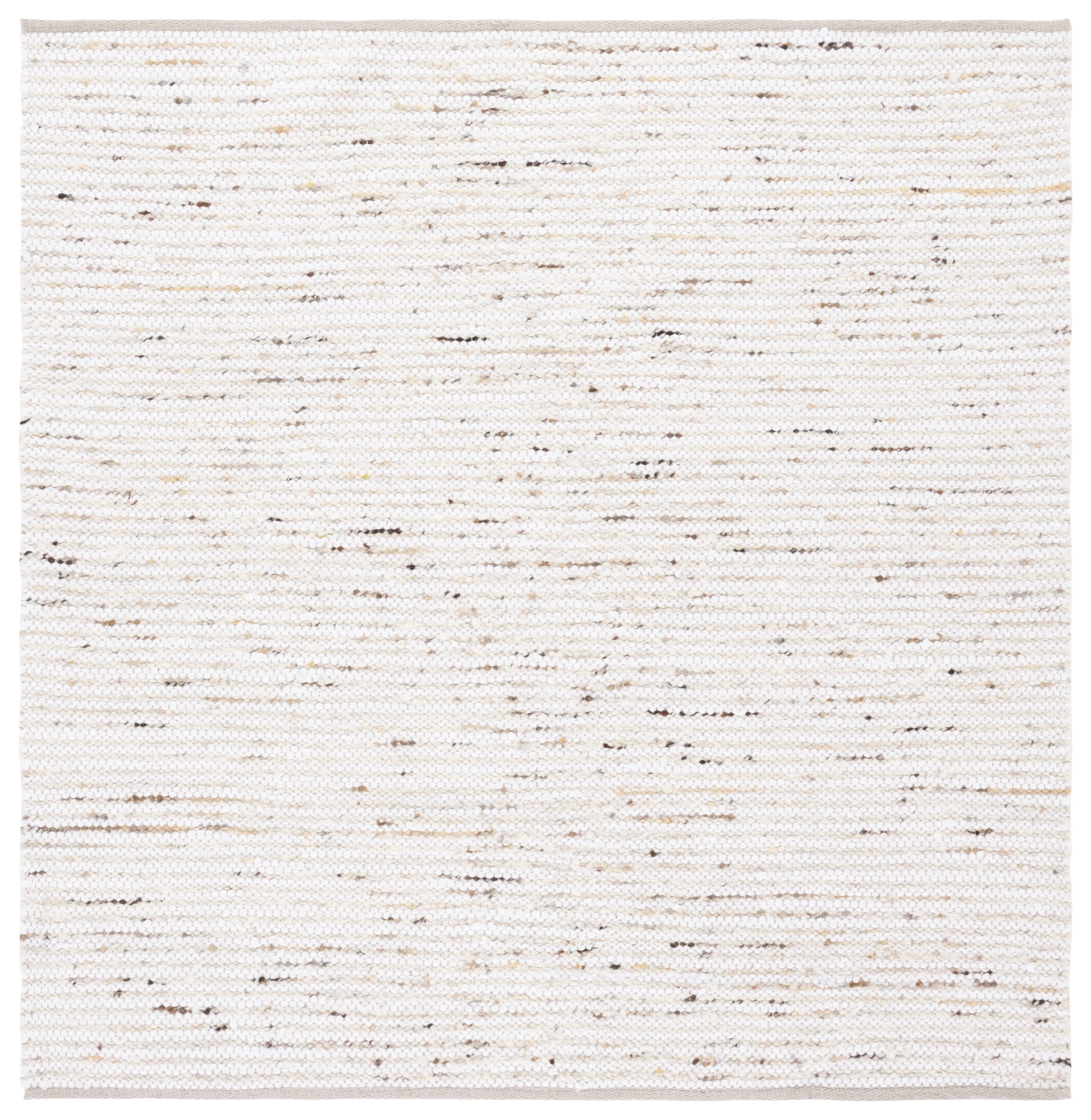 SAFAVIEH Natura Stephen Distressed Area Rug, Ivory/Gold, 6' x 6' Square